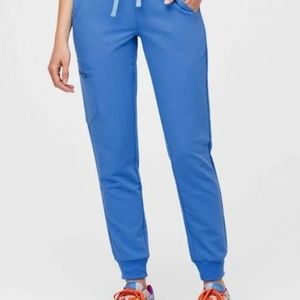 Figs High Waisted Zamora™ Jogger Scrub Pants 2.0 (Capri Blue)
